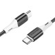 Кабель BOROFONE BX79 Type-C to Type-C 60W silicone charging 3A/1m чорний mag-6974443384802139547