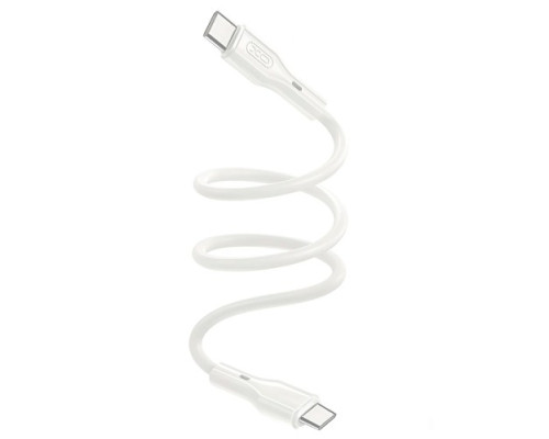 Кабель XO NB-Q231B Rock Series Type-c to Type-C 60W Data Cable Білий mag-69206808335041041