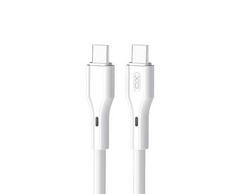 Кабель XO NB-Q231B Rock Series Type-c to Type-C 60W Data Cable Білий mag-69206808335041041