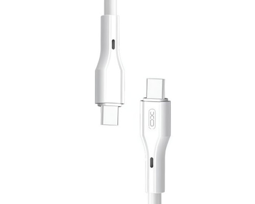 Кабель XO NB-Q231B Rock Series Type-c to Type-C 60W Data Cable Білий mag-69206808335041041
