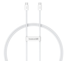 PD кабель Baseus Superior Series2 Fast Charging Cable Type-C to Type-C 100W 1m White P10365200211-03 mag-6932172649197128955