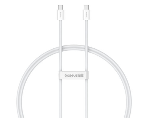 PD кабель Baseus Superior Series2 Fast Charging Cable Type-C to Type-C 100W 1m White P10365200211-03 mag-6932172649197128955