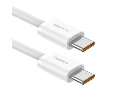 PD кабель Baseus Superior Series2 Fast Charging Cable Type-C to Type-C 100W 1m White P10365200211-03 mag-6932172649197128955