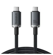 PD кабель Baseus Crystal Shine USB3.2 Type-C to Type-C 20Gb 100W 1.5m Black P10318204111-00 mag-6932172657994147478