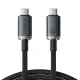 PD кабель Baseus Crystal Shine USB3.2 Type-C to Type-C 20Gb 100W 1.5m Black P10318204111-00 mag-6932172657994147478