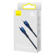 PD кабель Baseus Glimmer Series Fast Charging Data Cable Type-C to Type-C 100W 1m Blue CADH000703 mag-693217261803254557