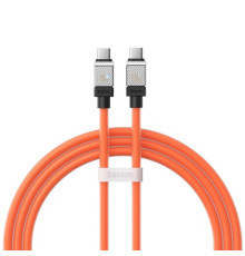 PD кабель Baseus CoolPlay Series Fast Charging Cable Type-C to Type-C 100W 1m Orange CAKW000207 mag-6932172626679132563