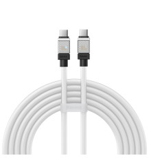 PD кабель Baseus CoolPlay Series Fast Charging Cable Type-C to Type-C 100W 2m White CAKW000302 mag-693217262669354692