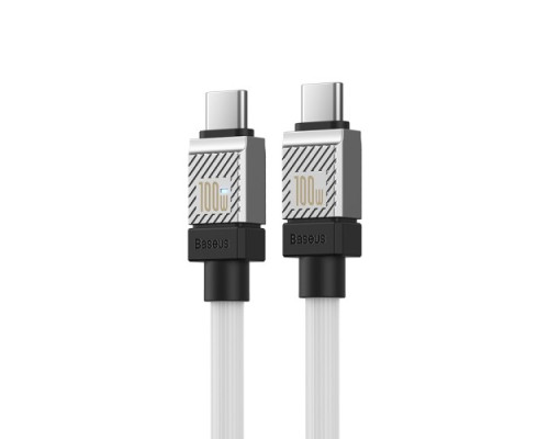 PD кабель Baseus CoolPlay Series Fast Charging Cable Type-C to Type-C 100W 2m White CAKW000302 mag-693217262669354692