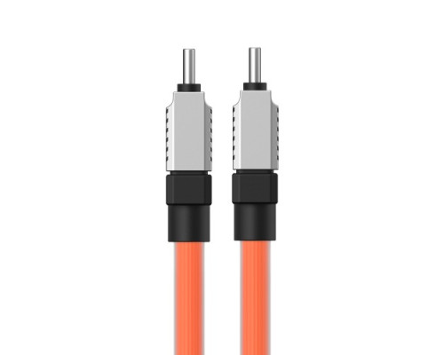 PD кабель Baseus CoolPlay Series Fast Charging Cable Type-C to Type-C 100W 2m Orange CAKW000307 mag-6932172626716128909