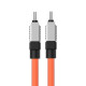 PD кабель Baseus CoolPlay Series Fast Charging Cable Type-C to Type-C 100W 2m Orange CAKW000307 mag-6932172626716128909