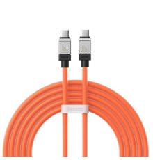 PD кабель Baseus CoolPlay Series Fast Charging Cable Type-C to Type-C 100W 2m Orange CAKW000307 mag-6932172626716128909