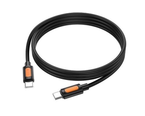 PD Кабель BOROFONE BX114 Structure Silicone Type-C to Type-C 60W/1m чорний mag-6941991116902138231
