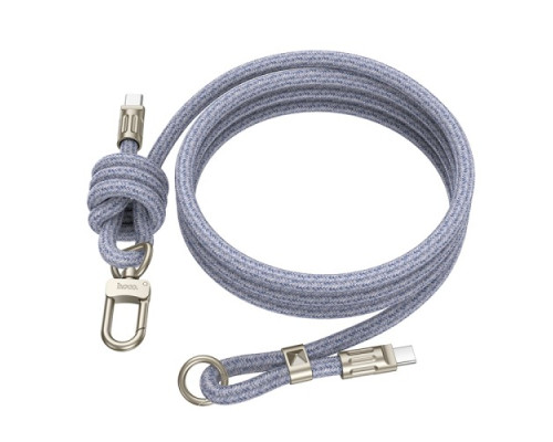 PD Кабель - Шнурок для браслета HOCO GH7 Elegant з регулюванням довжини C to C Blue mag-6942007631044137296