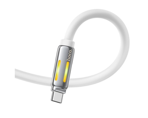 PD Кабель HOCO U136 Prize 60W charging data cable C to C 1,2m. White mag-6942007632348132407
