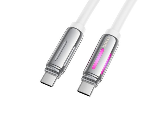 PD Кабель HOCO U136 Prize 60W charging data cable C to C 1,2m. White mag-6942007632348132407