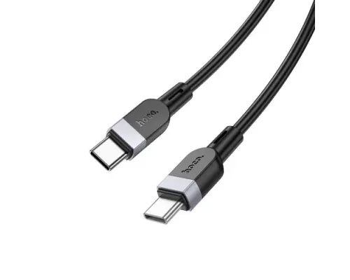PD Кабель HOCO X109 Energy 60W silicone charging data cable Type-C to Type-C 60W/3m Black mag-6942007636377144196