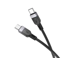 PD Кабель HOCO X109 Energy 60W silicone charging data cable Type-C to Type-C 60W/3m Black mag-6942007636377144196