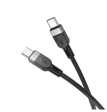 PD Кабель HOCO X109 Energy 60W silicone charging data cable Type-C to Type-C 60W/3m Black mag-6942007636377144196