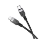 PD Кабель HOCO X109 Energy 60W silicone charging data cable Type-C to Type-C 60W/3m Black mag-6942007636377144196