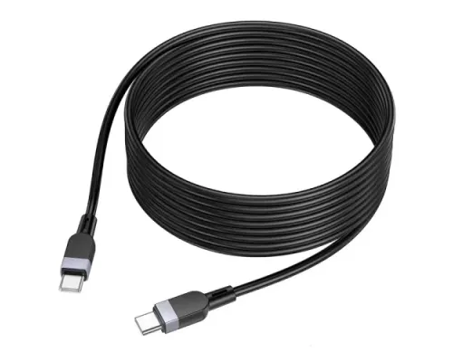 PD Кабель HOCO X109 Energy 60W silicone charging data cable Type-C to Type-C 60W/3m Black mag-6942007636377144196