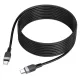 PD Кабель HOCO X109 Energy 60W silicone charging data cable Type-C to Type-C 60W/3m Black mag-6942007636377144196