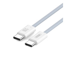 Кабель XO NB-Q273 woven style type-c to type-c charging cable 60W Синій mag-69206808576781507