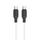 PD Кабель HOCO X90 Cool silicone charging data cable PD-to-Type-C 3A/PD60W/1m. White mag-6931474788474139103