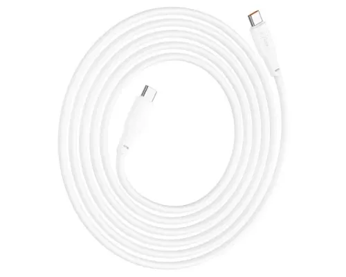 PD Кабель HOCO X93 Force 60W fast charging data cable Type-C to Type-C 2m. White mag-6931474790705151115