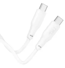 PD Кабель HOCO X93 Force 60W fast charging data cable Type-C to Type-C 2m. White mag-6931474790705151115