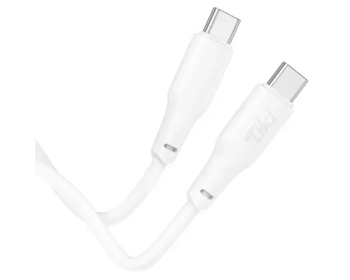 PD Кабель HOCO X93 Force 60W fast charging data cable Type-C to Type-C 2m. White mag-6931474790705151115