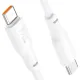 PD Кабель HOCO X93 Force 60W fast charging data cable Type-C to Type-C 2m. White mag-6931474790705151115