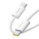 PD кабель Baseus Dynamic 4 Fast Charging Type-C to Type-C 100W 1m White P10381400211-00 mag-6932172678524135353