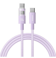PD кабель Baseus Display 2 Fast Charging Type-C to Type-C 100W 1m Purple P10382702511-00 mag-6932172682408135365