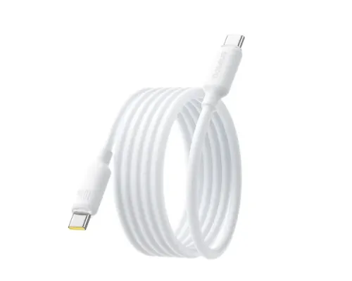 PD кабель Baseus Foamed Silicone Pro Magnetic Tipe-C to Type-C 100W 1m White E0426D01 mag-6932172694302145759