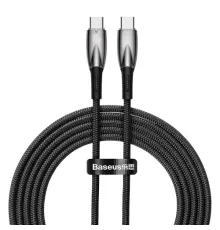 PD кабель Baseus Glimmer Series Fast Charging Data Cable Type-C to Type-C 100W 2m Black CADH000801 mag-6932172618056147468