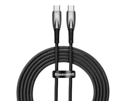 PD кабель Baseus Glimmer Series Fast Charging Data Cable Type-C to Type-C 100W 2m Black CADH000801 mag-6932172618056147468