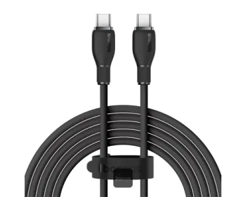 PD кабель Baseus Pudding Series Cable Type-C to Type-C 100W 1.2m Black P10355702111-B1 дефект пак mag-2000001655054145665