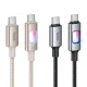 PD Кабель HOCO U144 New 60W charging data cable C to C Gold mag-6942007659611153779
