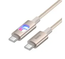 PD Кабель HOCO U144 New 60W charging data cable C to C Gold mag-6942007659611153779