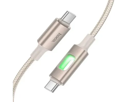 PD Кабель HOCO U144 New 60W charging data cable C to C Gold mag-6942007659611153779