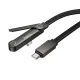 PD Кабель HOCO U150 Exquisite bracket 60W charging data cable C to C Black mag-6942007673525153131