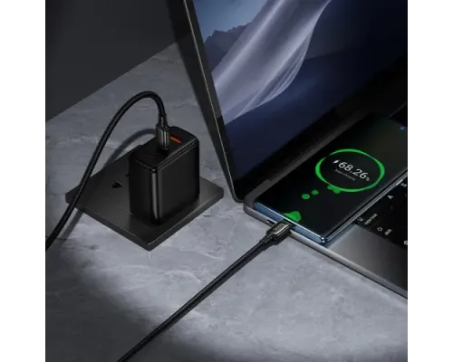 PD Кабель HOCO X127 Exceed 60W charging data cable C to C Black mag-6942007675611153967