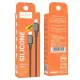 PD Кабель HOCO X101 Assistant 60W silicone charging data cable Type-C to Type-C Black mag-6942007604093154184