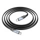 PD Кабель HOCO U119 Machine 60W charging data cable Type-C to Type-C 1,2m Black mag-694200760502158026