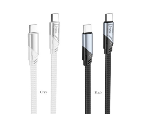 PD Кабель HOCO U119 Machine 60W charging data cable Type-C to Type-C 1,2m Black mag-694200760502158026