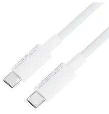 PD кабель ACEFAST C18-03 Type-C to Type-C braid charging data cable 3A 1,2m White mag-6974316284253153800