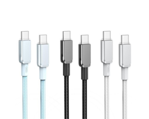 Кабель XO NB-Q250B PD 60W/1m Type-C to Type-C Fast Charging Білий mag-6920680844647965