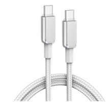 Кабель XO NB-Q250B PD 60W/1m Type-C to Type-C Fast Charging Білий mag-6920680844647965