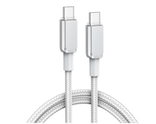 Кабель XO NB-Q250B PD 60W/1m Type-C to Type-C Fast Charging Білий mag-6920680844647965